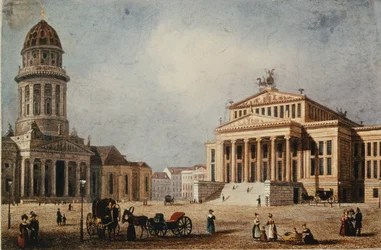 Das Königliche Theater und die Neue Kirche, 1833